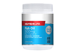 NUTRA FISH OIL + VIT D CAP 300