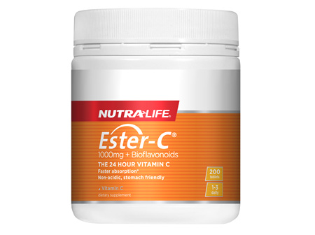 Nutra-Life Ester-C® 1000mg + Bioflavonoids 200 Tablets