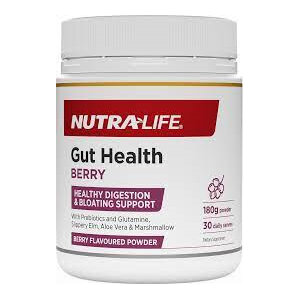 Nutra Life Gut Health Pwd Berry 180g