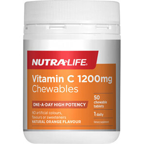 Nutra-Life Vitamin C 1200mg 50 chewables