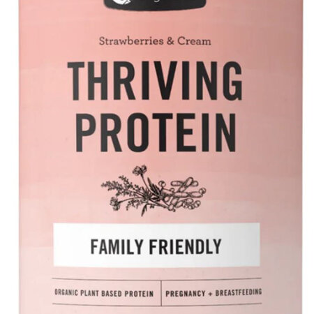 Nutra Organics Organic Thriving Family Protein Strawberries + Cream - 450g
