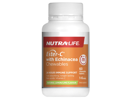 Nutralife Ester C 500mg Echinacea Chew 60 tablets
