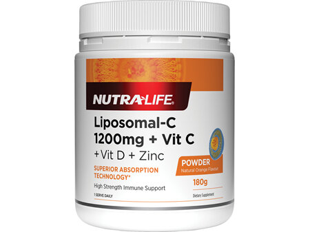 Nutralife Liposomal-C 1200mg+Vit C+Vit D+Zinc 180g