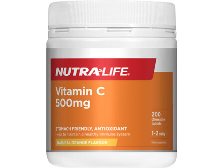 Nutralife Vitamin C 500mg Chewable 200s