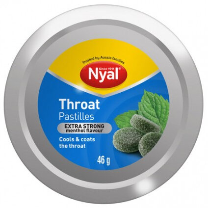 Nyal Throat Pastilles, Extra Strong Menthol 46G