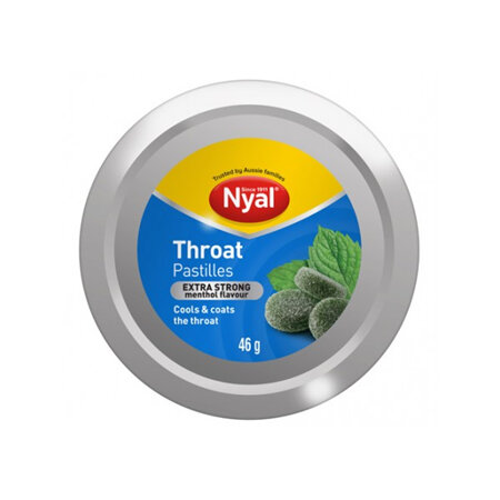 Nyal Throat Pastilles, Extra Strong Menthol 46G