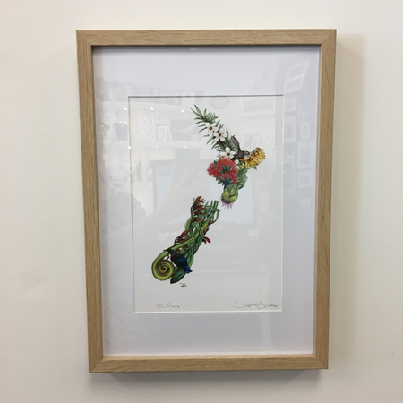 NZ Flora - A4 Framed Print