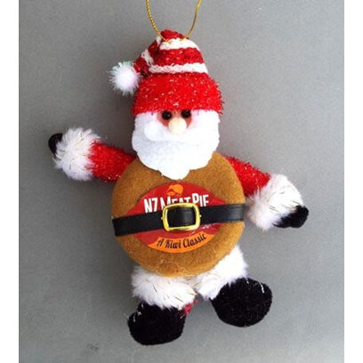 NZ Meat Pie Santa Tree Decoration