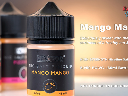 NZ Vapor - Mango Mango- 60ml - Nic Salt e-Liquid