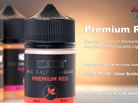 NZ Vapor - Premium Red - 60ml - Nic Salt e-Liquid