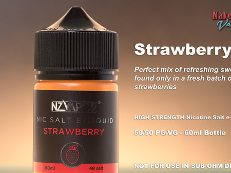 NZ Vapor - Strawberry - 60ml - Nic Salt e-Liquid