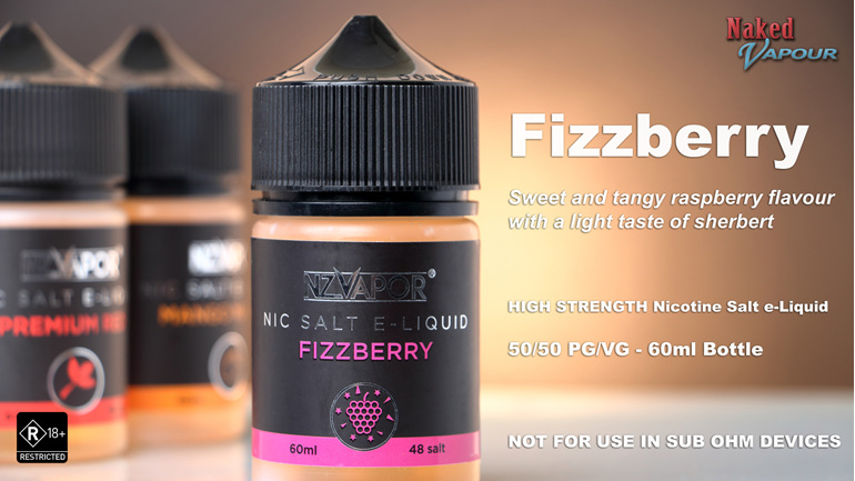 NZVapor Nicotine Salt e-Liquids now available at Naked Vapour - Fizzberry