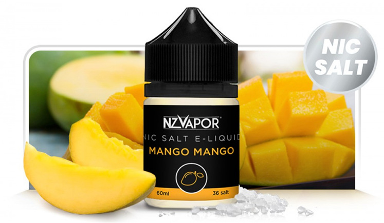 NZVapor Nicotine Salt e-Liquids now available at Naked Vapour - Mango Mango