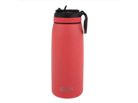 Oasis S/S Sports Bottle w/sipper 780ml Coral