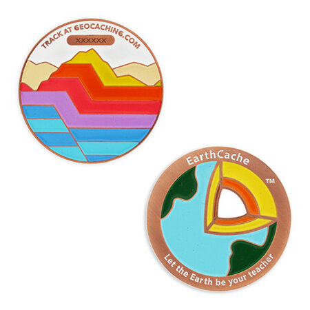 Official EarthCache™ Geocoin- Rock Strata