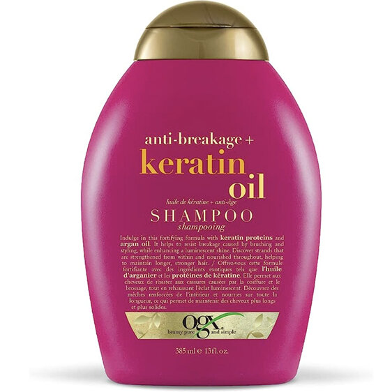 OGX Keratin Shampoo 385ml hair anti breakage