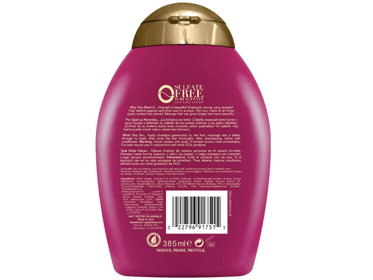 OGX Keratin Shampoo 385ml hair anti breakage