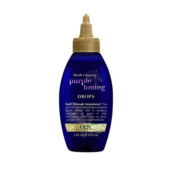 OGX Purple Toning Drops 118ml blonde hair treatment brassy