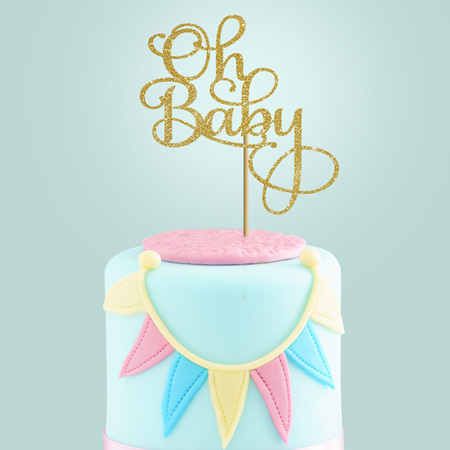 Oh  Baby Cake Topper