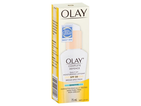 Olay Complete Defence SPF30+ Sensitive 75mL