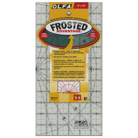 Olfa Frosted Ruler 6"x12"