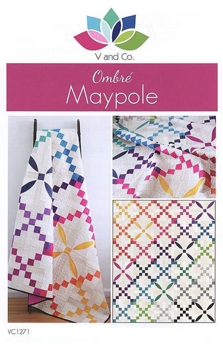 Ombre Maypole Quilt Pattern by V and Co.