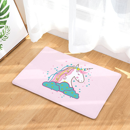 On a Bed of Clouds Unicorn Mat