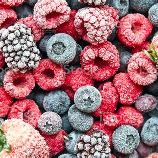 Oob Frozen Organic Mixed Berries bulk loose per 100g