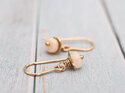opal gold rosehip earrings 9k october birthstone tiny lily griffin nz jewellery