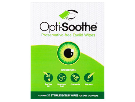Opti-Soothe® Eyelid Wipes 20 Pack