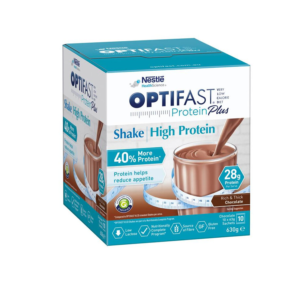 OPTIFAST Protein Plus VLCD Shake Chocolate 10x63g