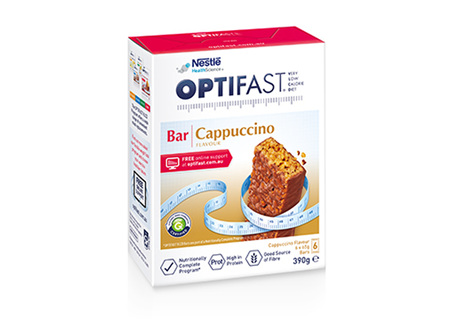 Optifast VLCD Bar Cappuccino - 6 Pack 65G Bars
