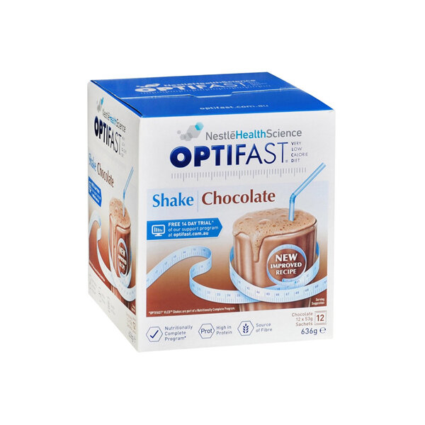 OPTIFAST VLCD Chocolate Shake Meal Replacement 12x53g