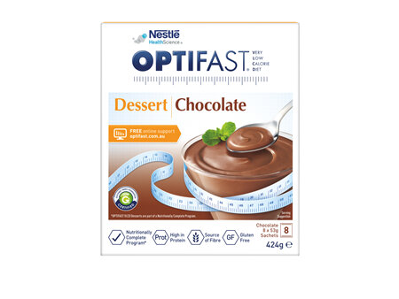 OPTIFAST VLCD Dessert Chocolate 8 Pack 424g