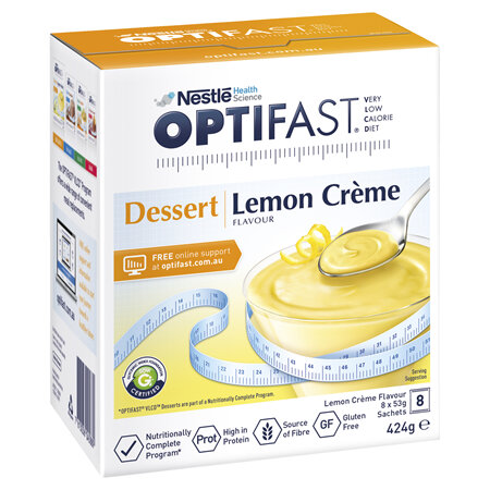 OPTIFAST VLCD Dessert Lemon Creme - 8 Pack 53g Sachets