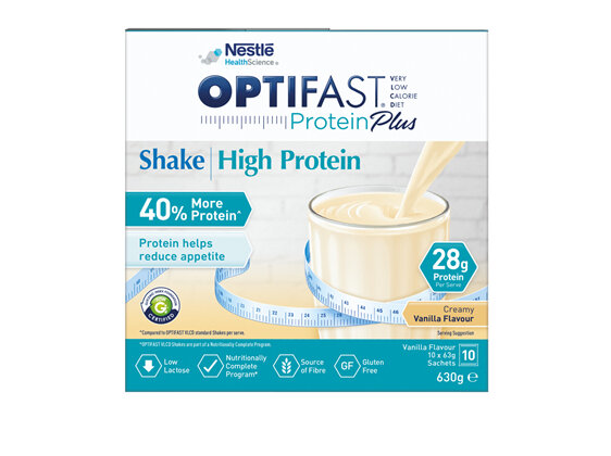 OPTIFAST VLCD Protein Plus Shake Creamy Vanilla Flavour 10 Pack 630g