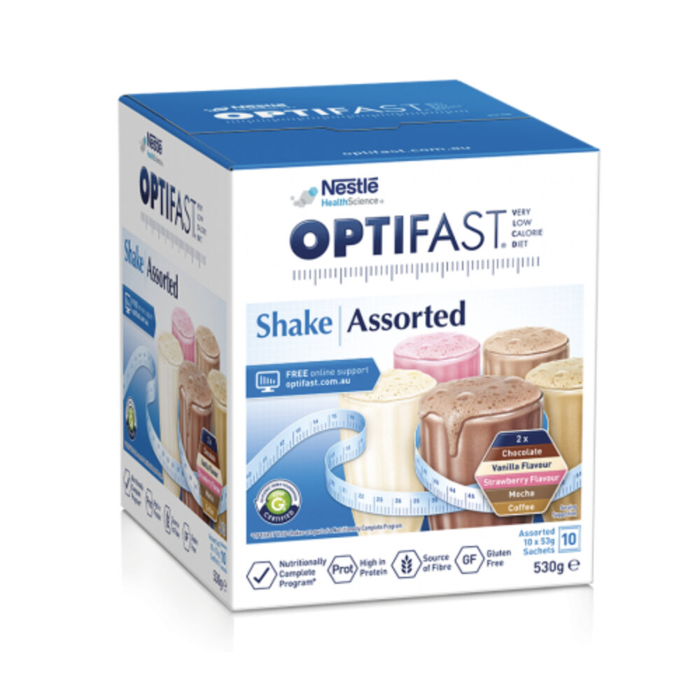 OPTIFAST VLCD Shake Assorted Flavours 10 Pack x 53g