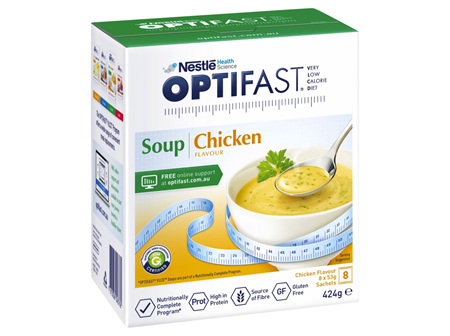 Optifast VLCD Soup Chicken Flavour 8 Pack 424G