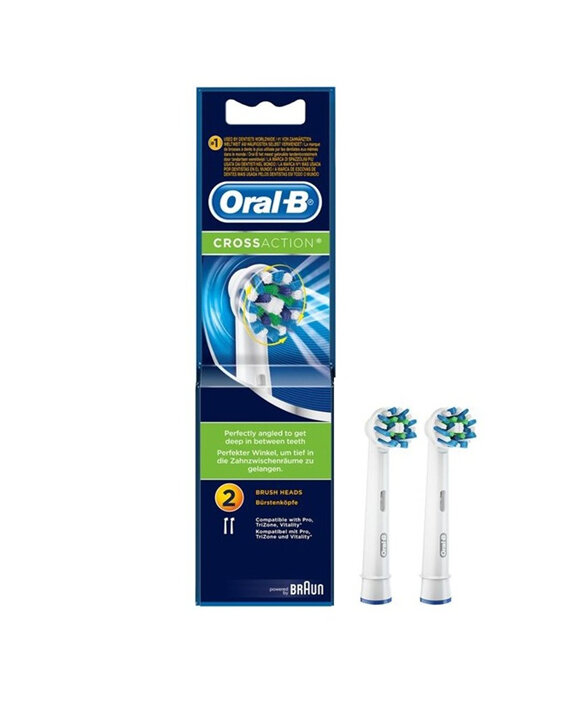 Oral B Cross Action Brush Refill 2pk