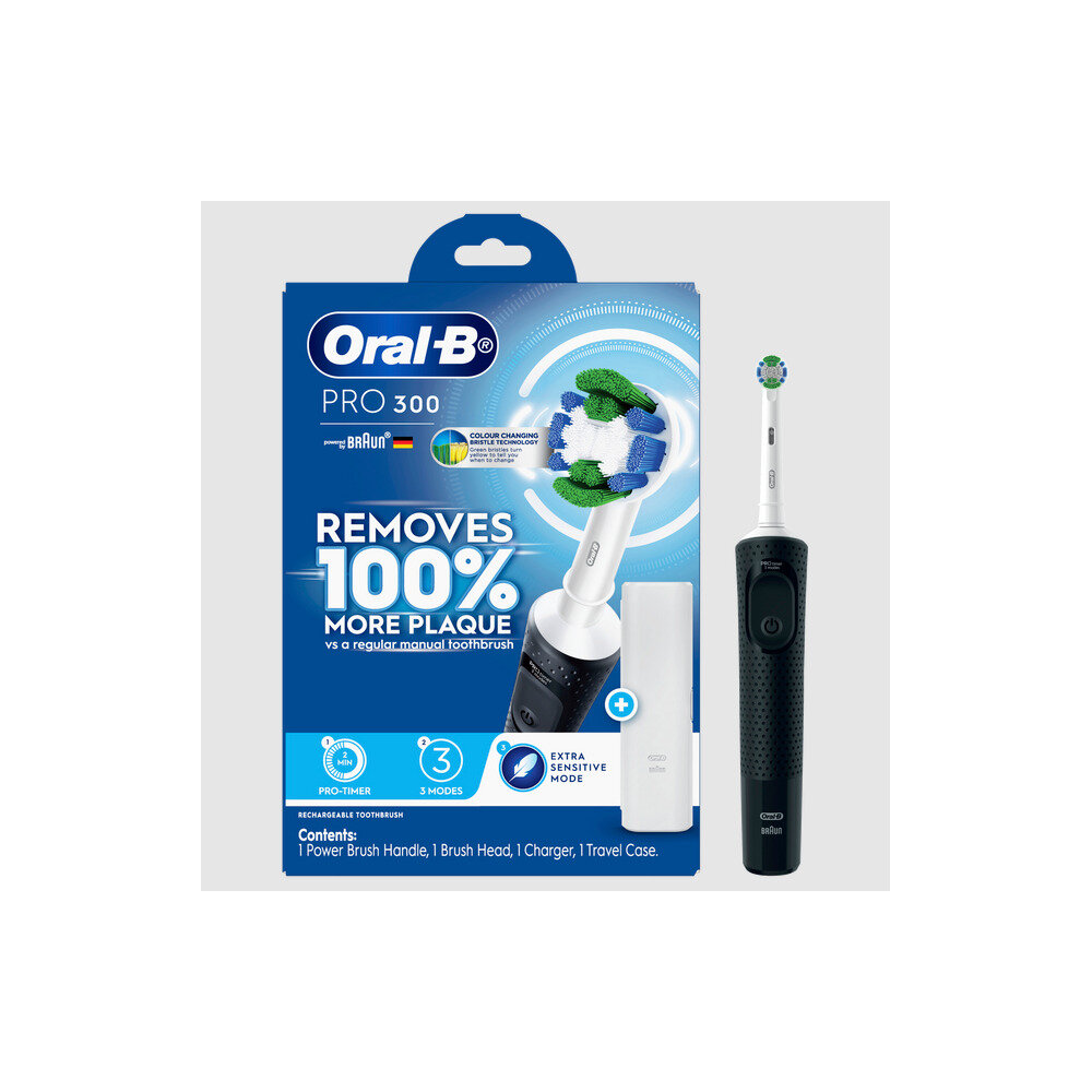 ORAL B Pro 300 Electric Toothbrush Black