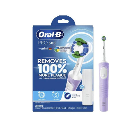Oral B PRO 300 Electric Toothbrush Lilac