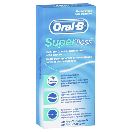 Oral-B Superfloss Pre-Cut Dental Floss 50pk
