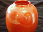 Orange lustre ware by Royal Doulton