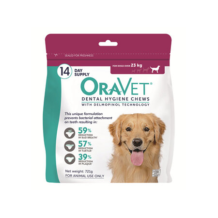 OraVet Dental Hygiene Chew for Extra Large Dogs, Over 23 kg 14 pack