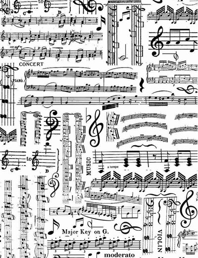 Orchestra - Music Sheets - White