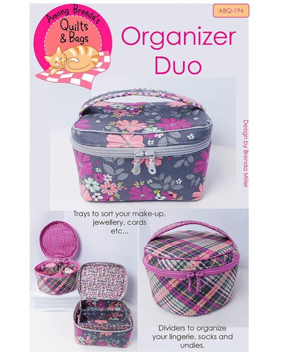 Organizer Duo Pattern from Among Brenda Brends Quilts & Bags