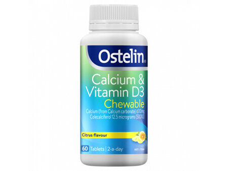 Ostelin Calicum & Vitamin D 60 Chewable Tablets