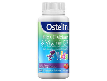 Ostelin Kids Calcium & Vitamin D3 90 Chew Tablets