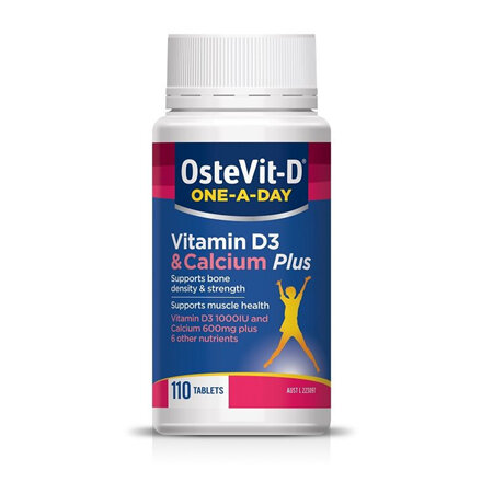OsteVit-D Vitamin D3 & Calcium Plus 110 Chewable Tablets