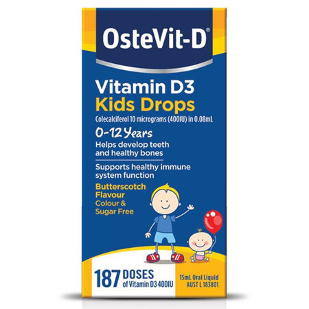 OsteVit-D Vitamin D3 Kids Drops 15mL